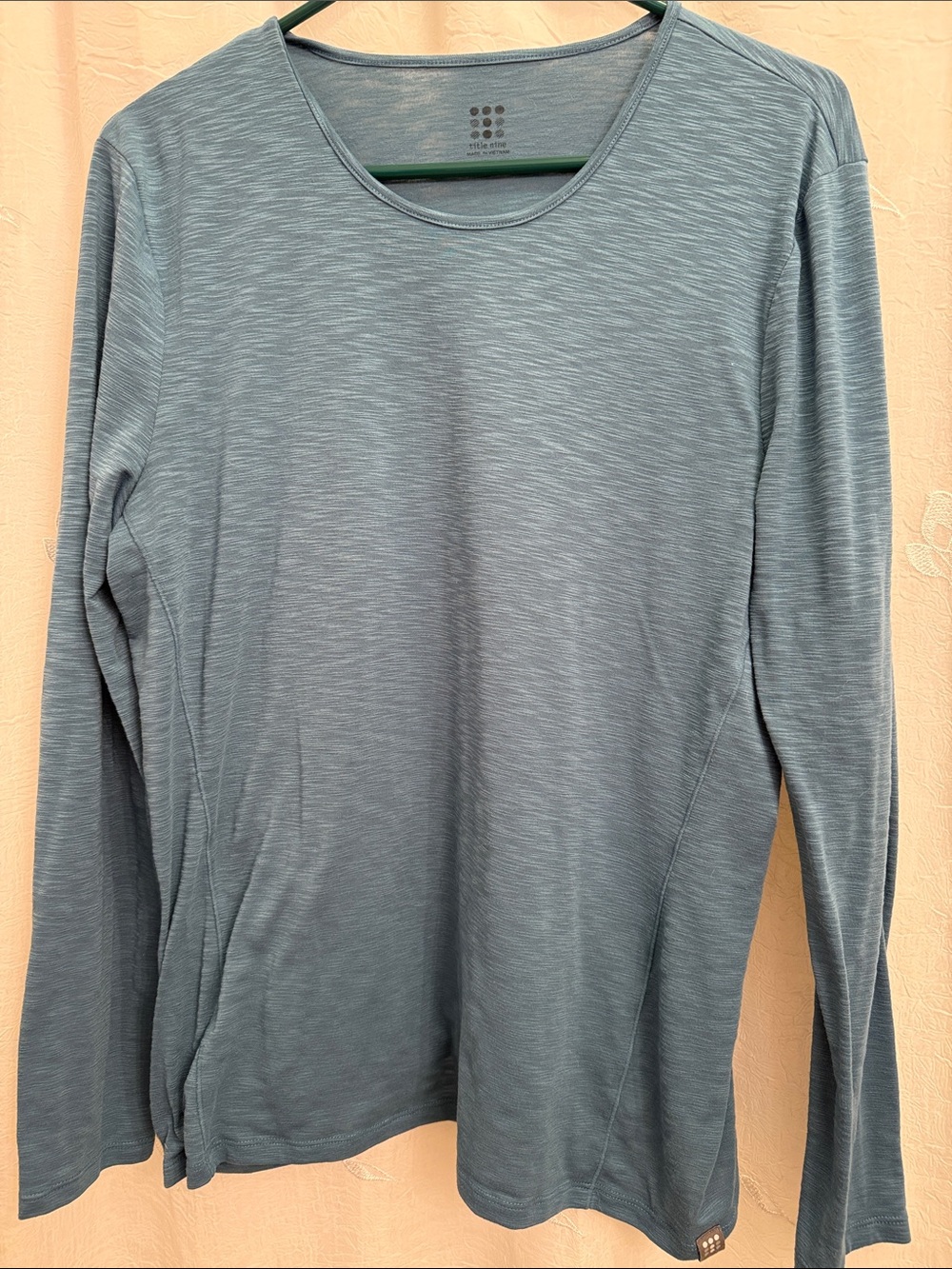 Womens Long-Sleeve Performance Tee - Slate Blue